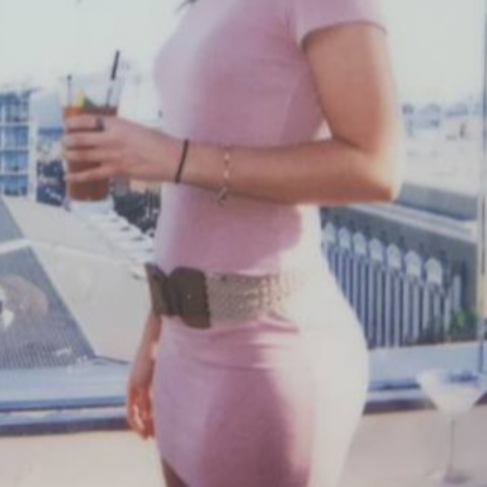 Pale Pink Mini Dress